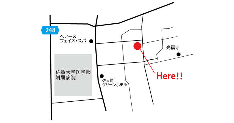 佐賀県佐賀市鍋島町にて自由設計 完成見学会　地図